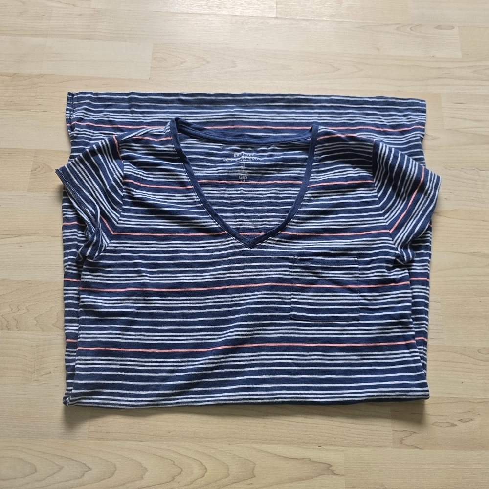 Gap Easy Tee Let Shirt Confo Striped Dress Size Medium